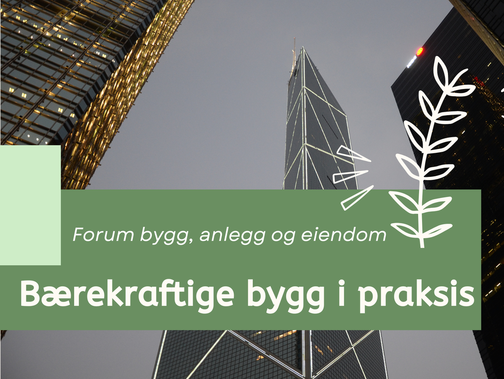 Forum bygg, anlegg og eiendom - Bærekraftige bygg i praksis